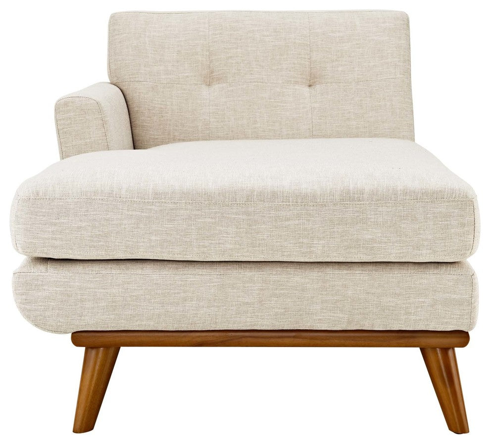 Modway Engage LeUpholstered Chaise, Beige