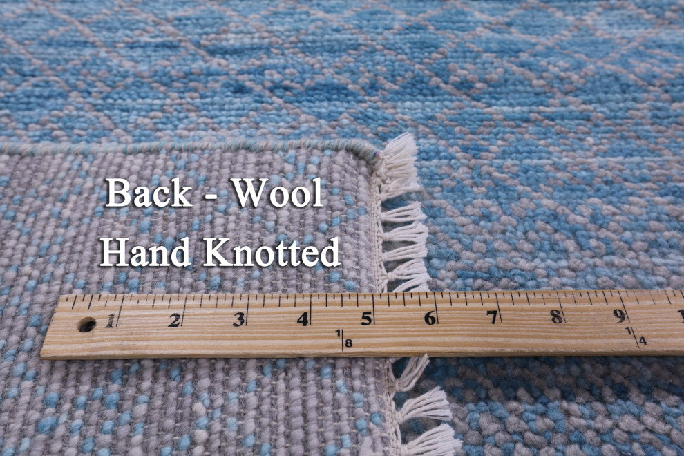 9' 1" X 12' 0" Handmade Savannah Grass Wool Rug - Q13242