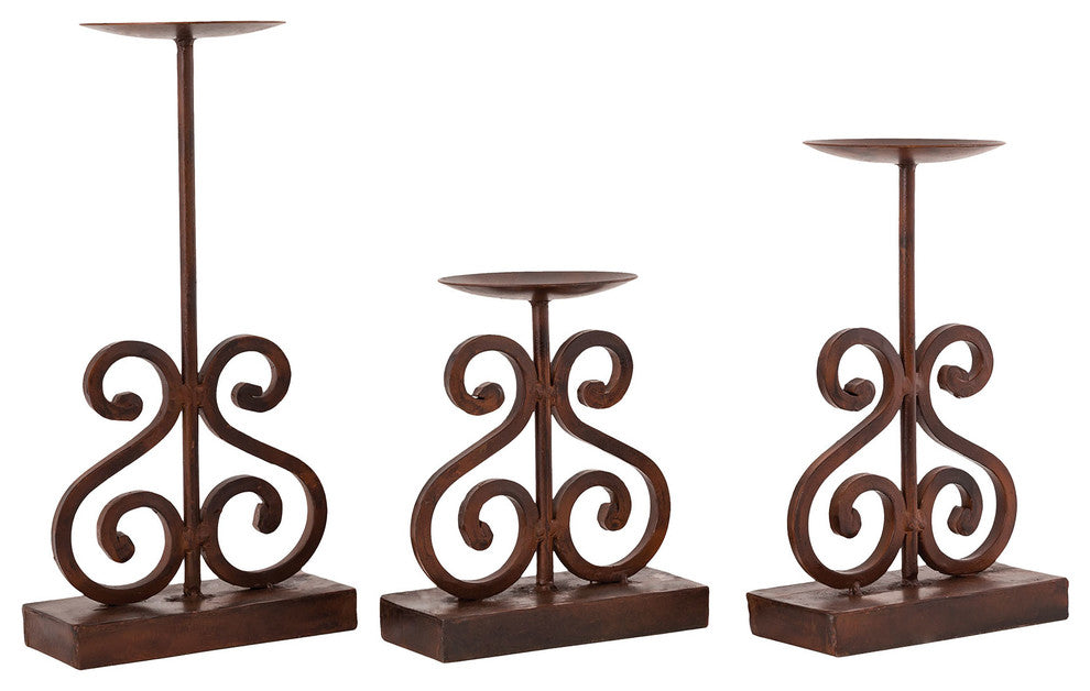 Pomeroy 573804 Savanna Set Of 3 Pillar Holders