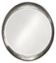 Ellipse Round Mirror Custom Painted, Modern, 35"x39", Glossy Nickel