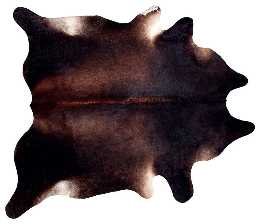 Natural Kobe Cowhide Rug, 6'x7', Normand