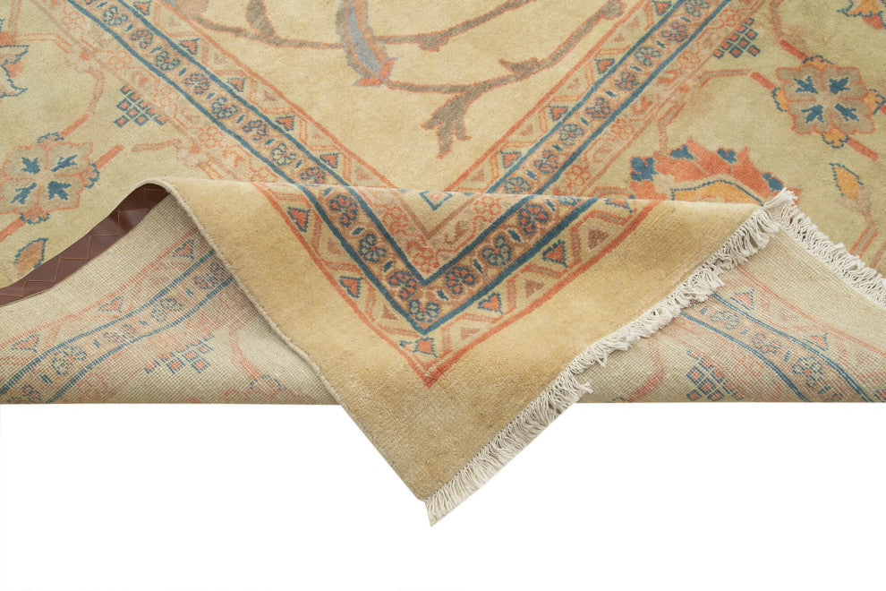 Rug N Carpet - Handmade Oriental 13' 3" x 19' 7" Oversize Oushak Area Rug