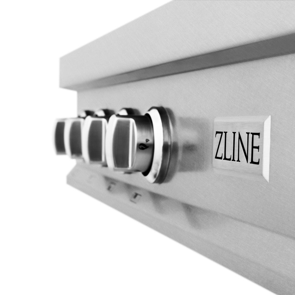ZLINE 48" Gas Stovetop in Fingerprint Resistant Stainless Steel and Griddle