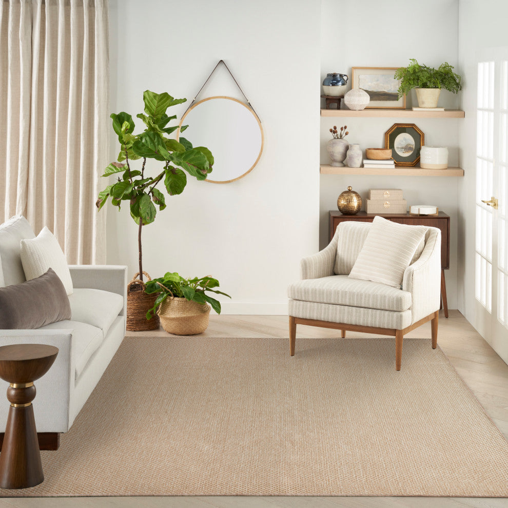 Nourison Tulum 9' x 12' Taupe Outdoor Rug