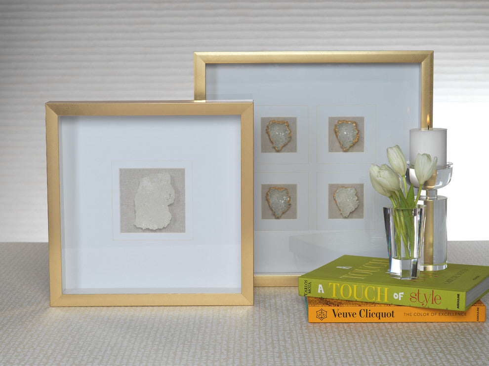 Muzo Gold Framed Crystal Wall Decor, 20"x20"