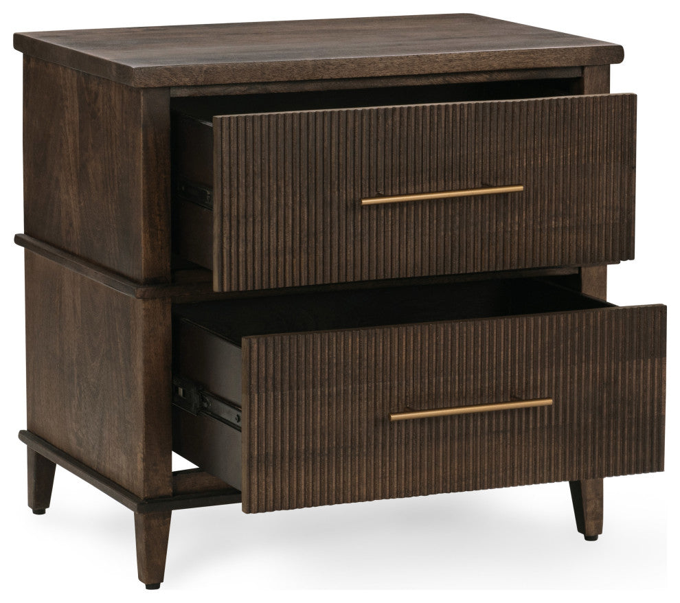 Westlake 2-Drawer Mango Wood Nightstand