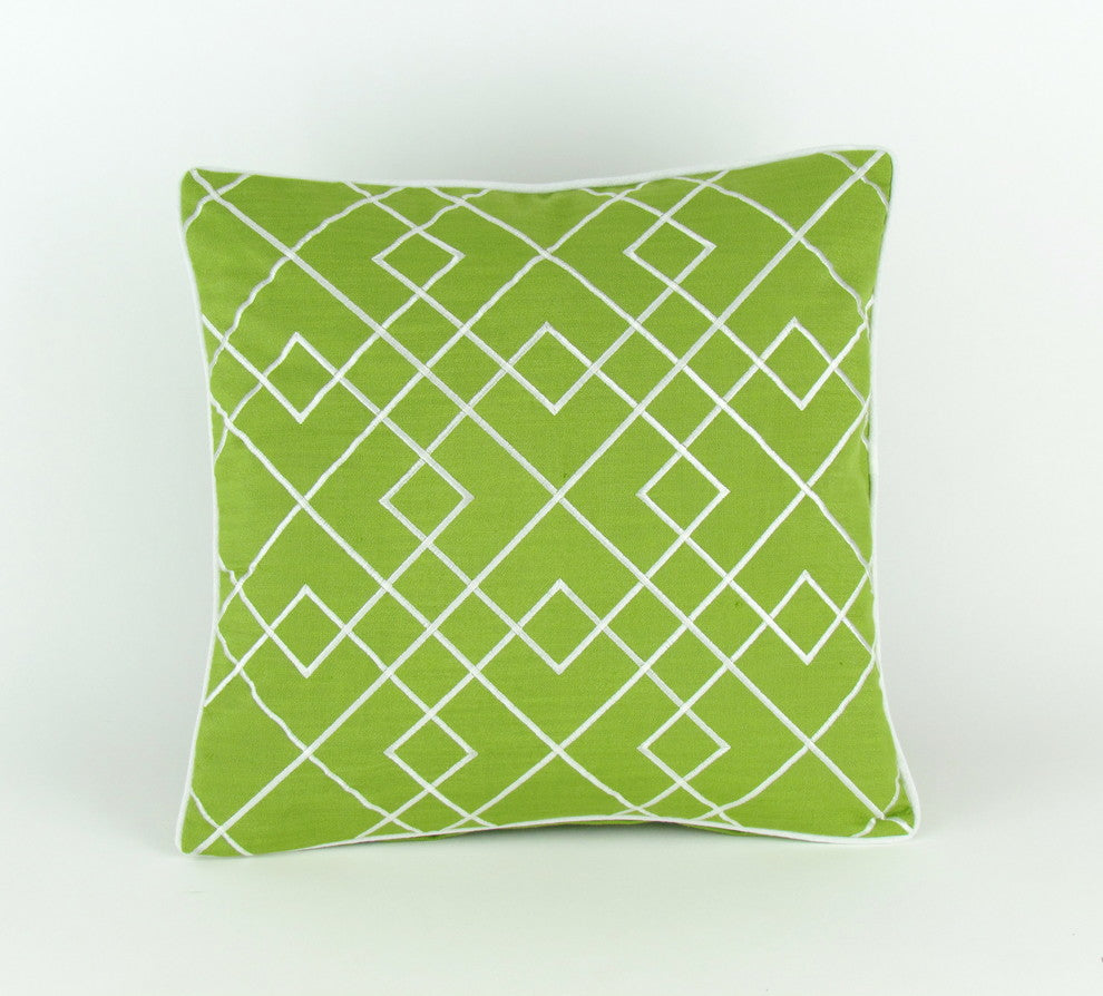 Estancia Decorative Pillow, Lime Green