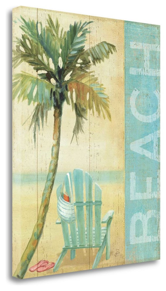 "Ocean Beach I" By Daphne Brissonnet, Giclee Print on Gallery Wrap Canvas