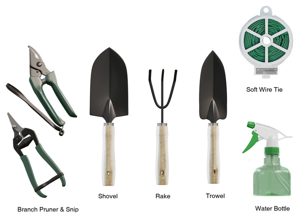 8 PC Garden Tote and Tool Set by Pure Garden