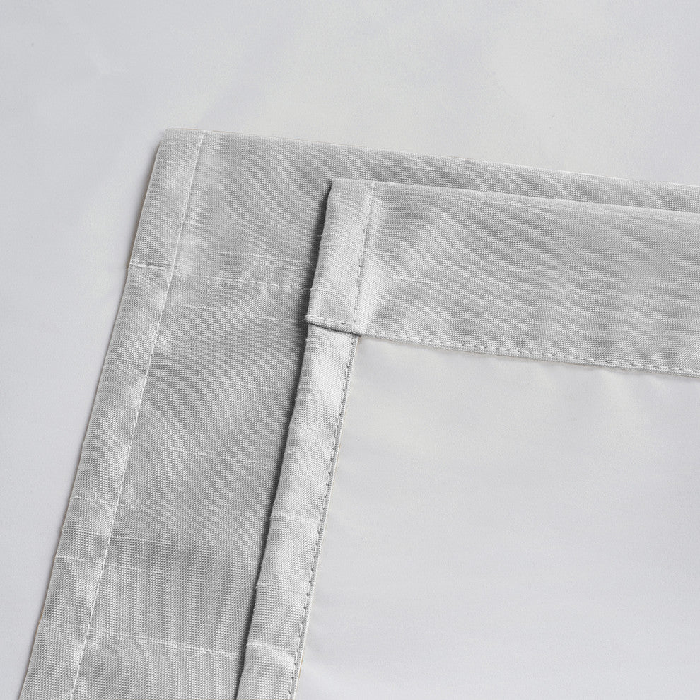 Soho Triple-Pass Single Blackout Curtain, Silver, 42"x63"