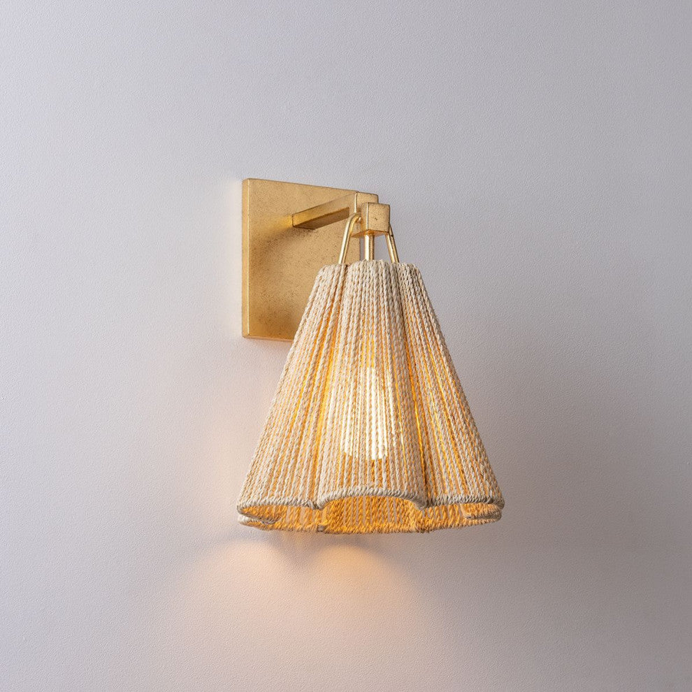 Sonoma Wall Sconce, Vintage Gold Leaf