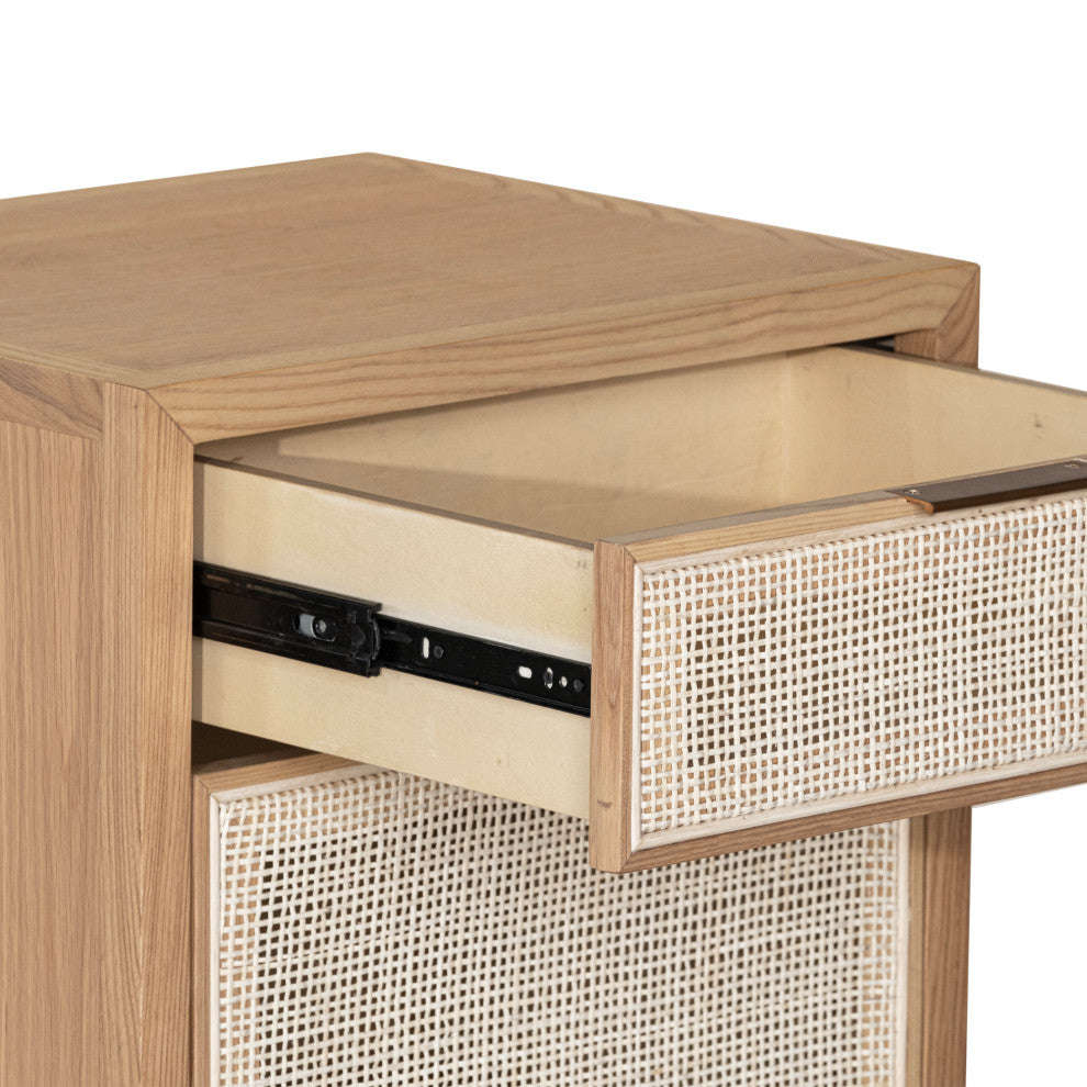 Rattan Filing Cabinet, Brown