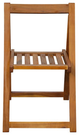 Vidaxl Folding Garden Chairs, Set of 2, Solid Acacia Wood