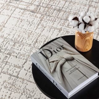 High-Low Kinsley Ivory/Beige Rug, Ivory, 10'x14'