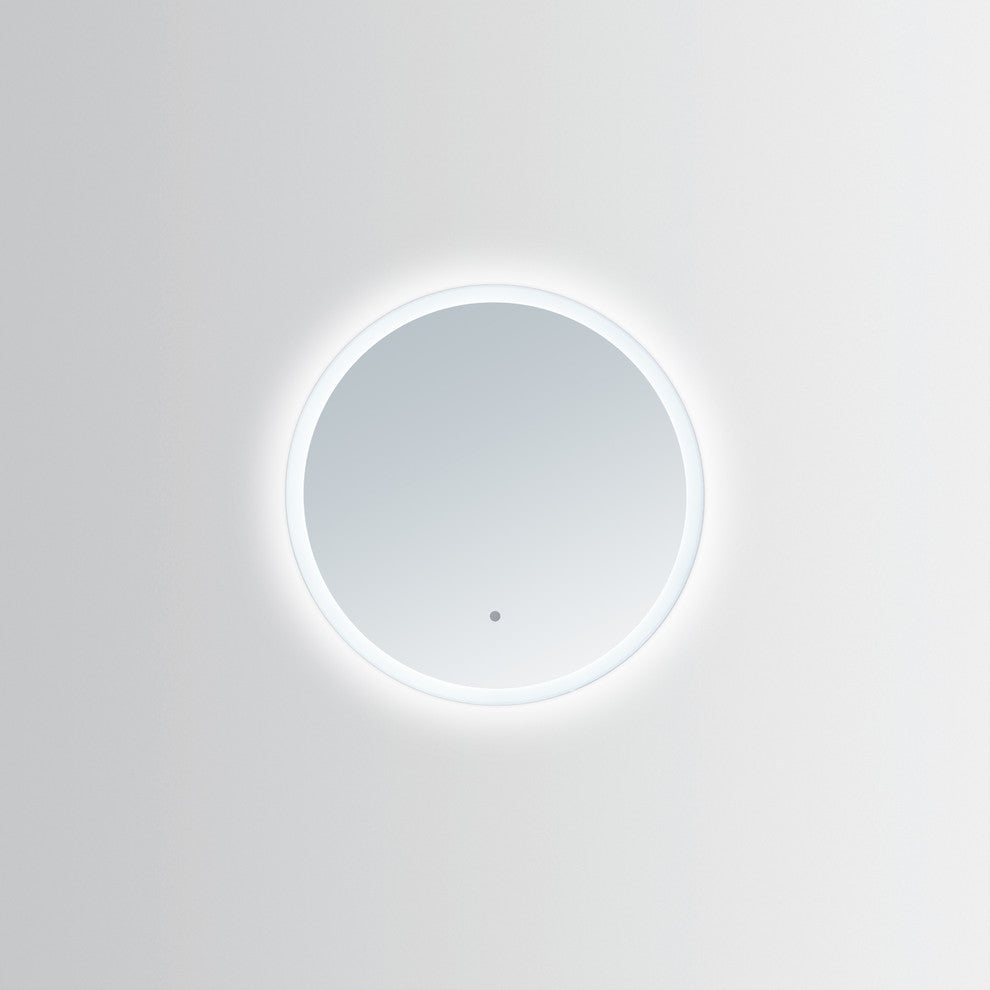 Round Electric LED Mirror With Surrounding Lights, 36 X 36
