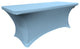 LA Linen Rectangular Spandex Table Cover, Blue Light, 96"x30"x30"