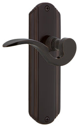 Deco Plate With Manor Lever, Timeless Bronze, Double Dummy, Non-Handed