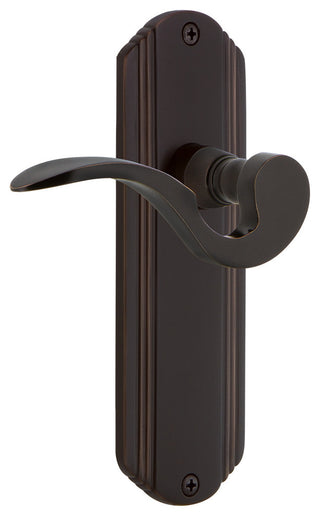 Deco Plate With Manor Lever, Timeless Bronze, Double Dummy, Non-Handed