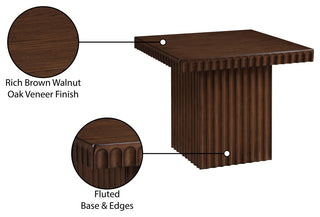 Spencer Oak Veneer Coffee Table, Brown, 18" H, 1 Piece