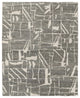 Sutton T6003 Transitional/Industrial/Casual Area Rug, Taupe/Ivory, 5'6"x8'6"