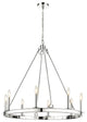 Zlite 482R-8PN 8-Light Chandelier, Polished Nickel