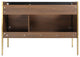 Oakville Bath Vanity, Ceramic Sink, Walnut Ebony, 48 Inch, Satin Brass Hardware