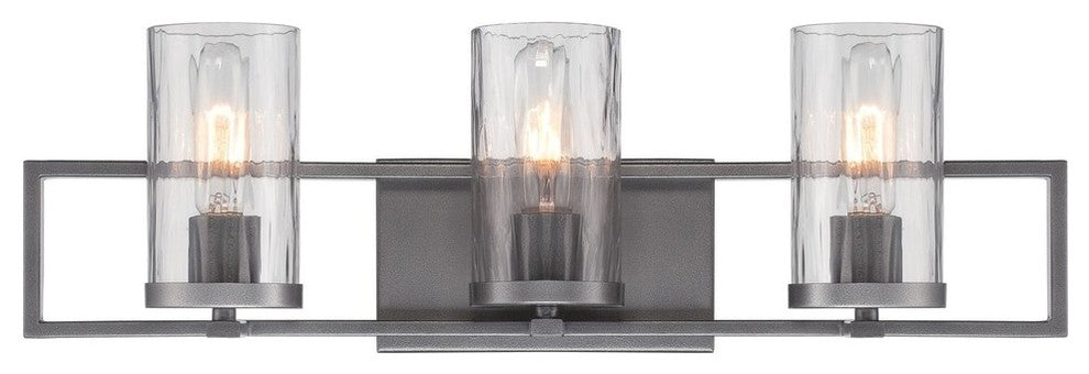 Elements 3-Light Bath Bar, Charcoal