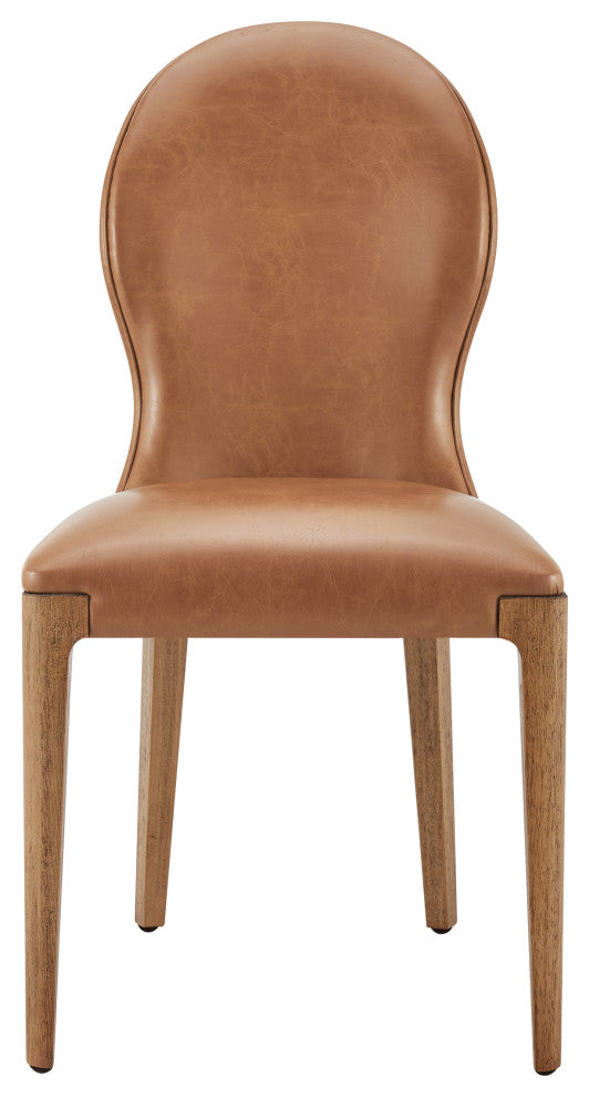 Eldoris Dining Side Chair,, Set of 2, Borneo Chocolate, Pu
