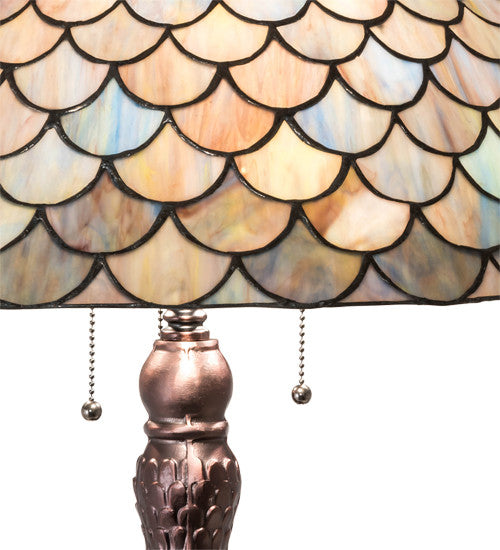 Meyda Lighting 230462 31" High Tiffany Fishscale Table Lamp