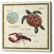 Oceanography II' by Daphne Brissonnet, Giclee Canvas Wall Art, 12"x12"