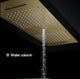 Rainfall Musical Shower System With Hand Shower, Style E-Touch Panel Light