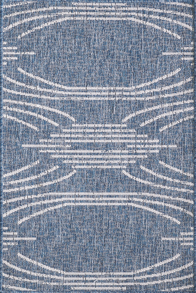 KAS Provo 5781 Blue Contempo Area Rug, 5'3"x7'7"