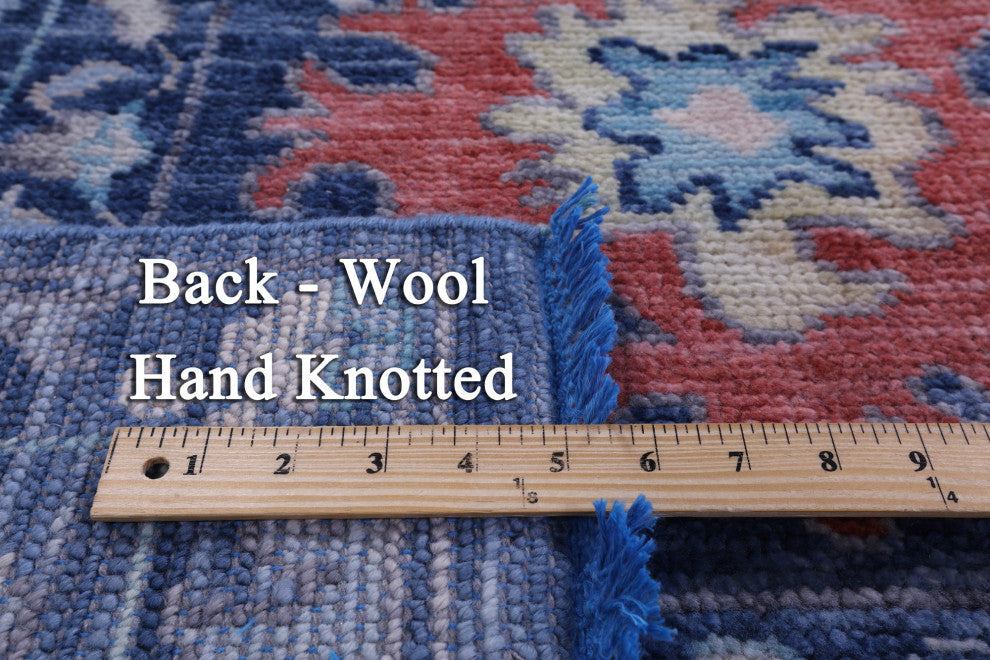 Hand-Knotted Turkish Oushak Wool Rug 9' 4" X 11' 10" - Q13311