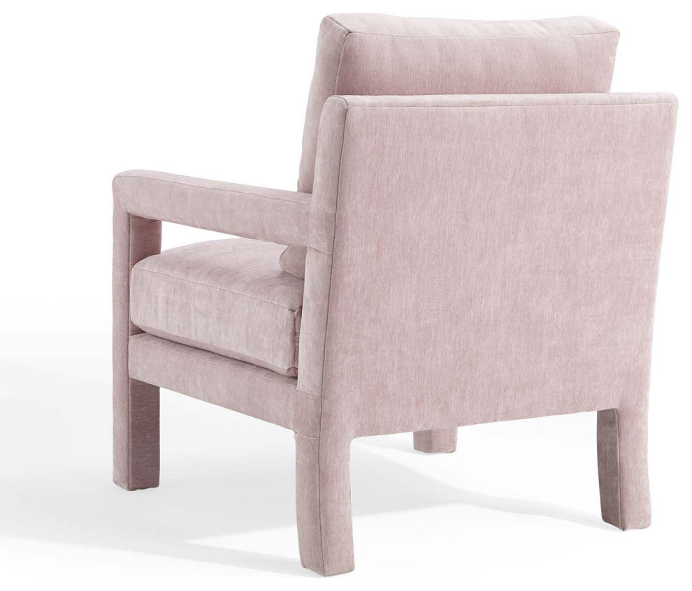 Armchair Accent Chair, Velvet, Pink, Modern, Living Lounge Hotel Hospitality