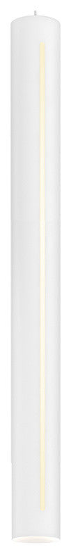 Scepter 24" Cylindrical LED Pendant, White