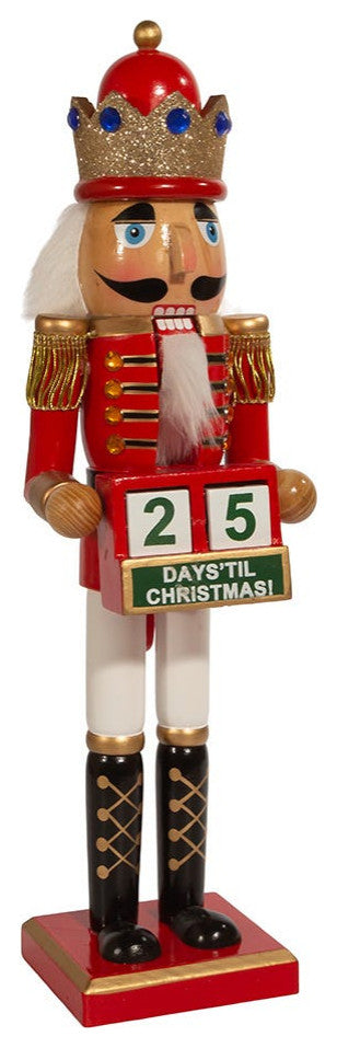 15" Red King Nutcracker, Calendar