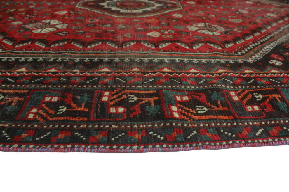 Fine Vintage Distressed Tarana Red Rug