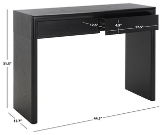 Safavieh Rune Console Table With Drawers, Black