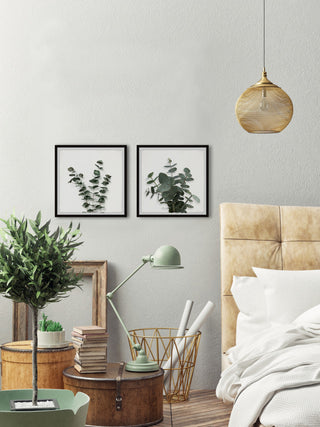 Eucalyptus Leaves Diptych, 24"x12"