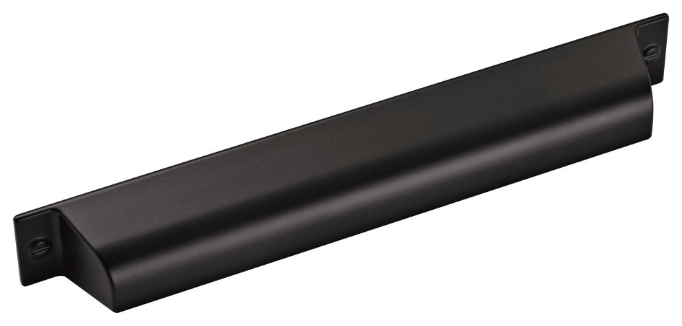 Amerock Transitional 7" 178 mm Center-to-Center Cup Pull, Set of 10, Matte Black