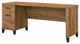 Transitional Desk, Large Design With Wire Management & 2 Drawers, Fresh Walnut