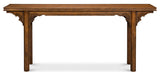 Equestrian Console Table Reclaimed Wood
