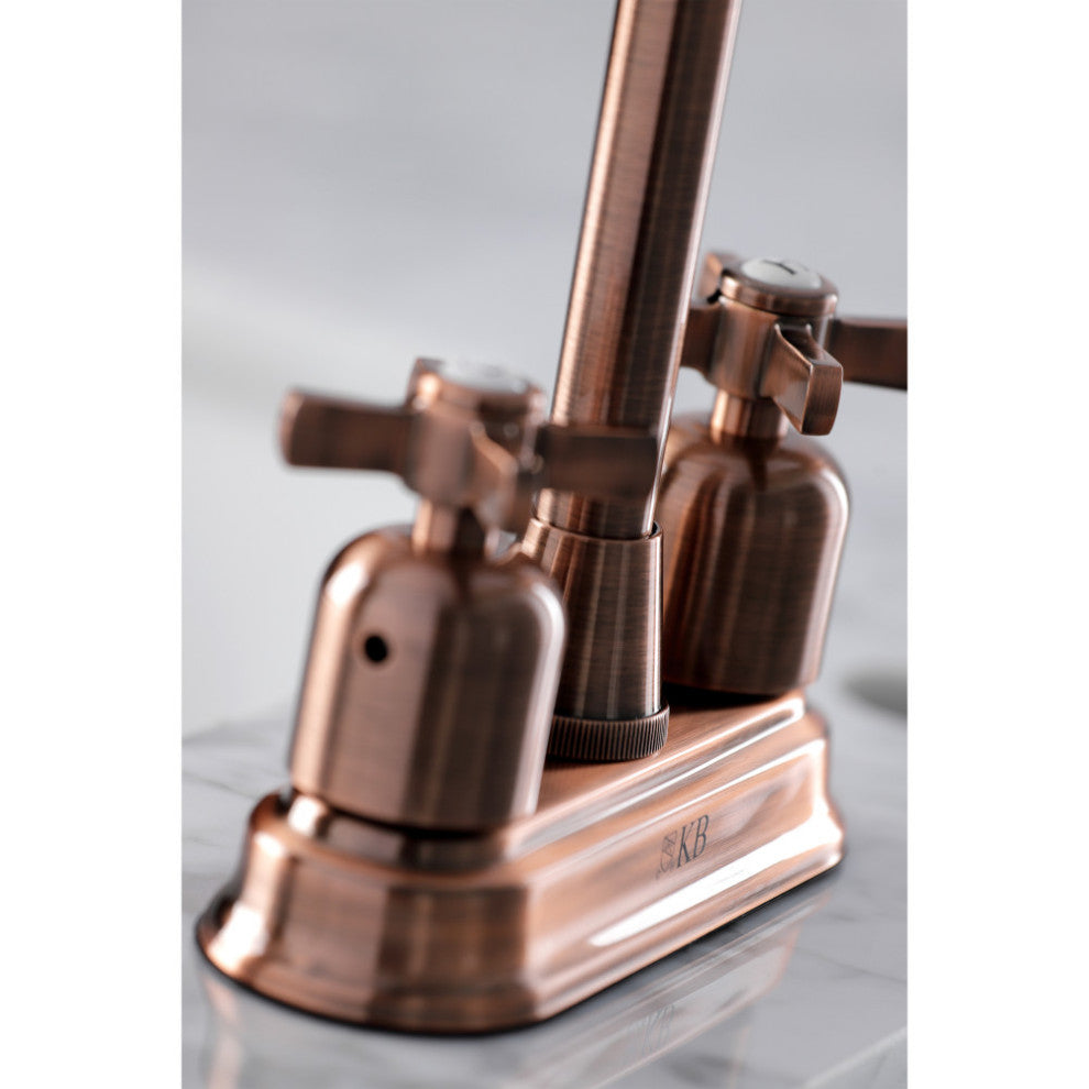 Kingston Brass KB849ZXAC Millennium Bar Faucet, Antique Copper