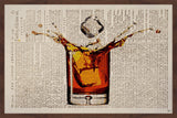 "Liquor Splash" Framed Painting Print, 18"x12"