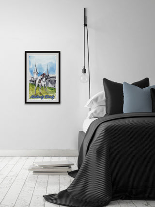 "Kentucky Derby" Framed Painting Print, 30x45