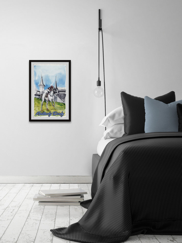 "Kentucky Derby" Framed Painting Print, 30x45