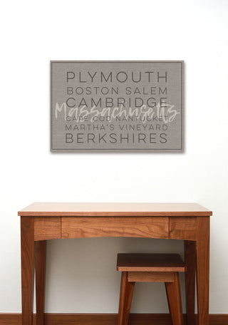 'Massachusetts Berkshires Boston Salem', Stretched Canvas, 24"x1.5"x30"