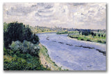 'Barges on the Seine' Canvas Art by Pierre Auguste