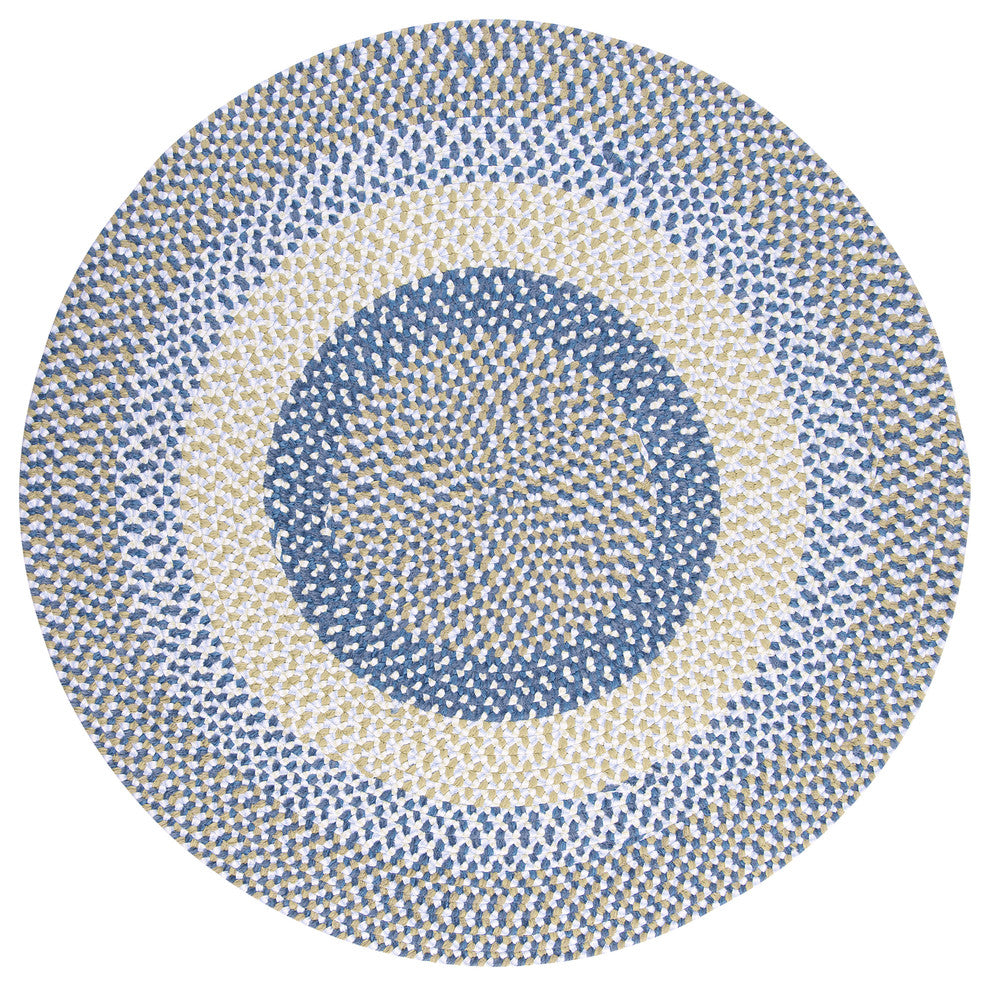 Colonial Mills Blokburst BK59 Blueberry Pie Kids/Teen Area Rug, Round 4'x4'