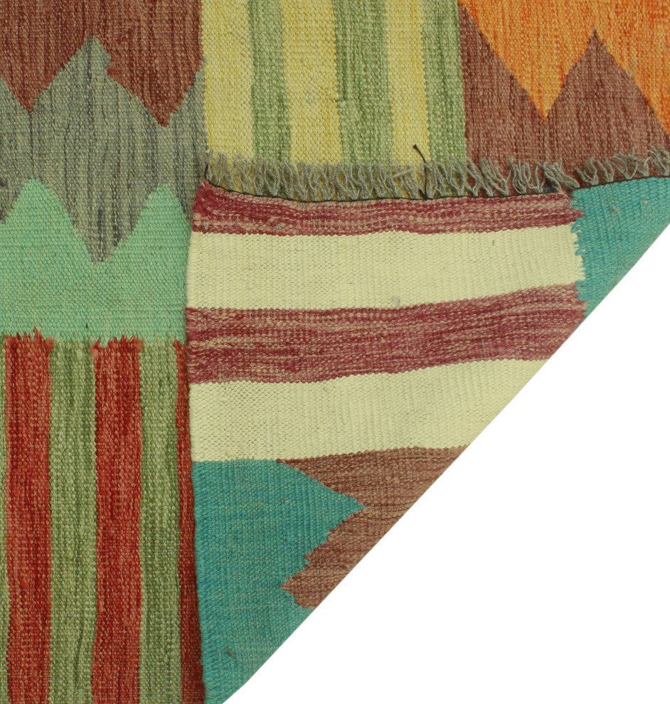 Winchester Kilim Renata Turquoise/Ivory Rug, 4'10x6'5